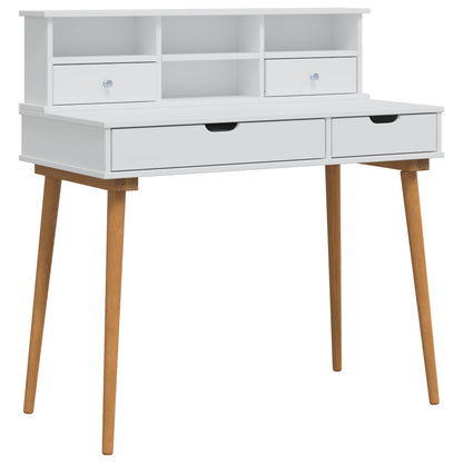 Toilettafel Set FAUSKE 2 pcs Wit 100 x 50 x 103,5 cm