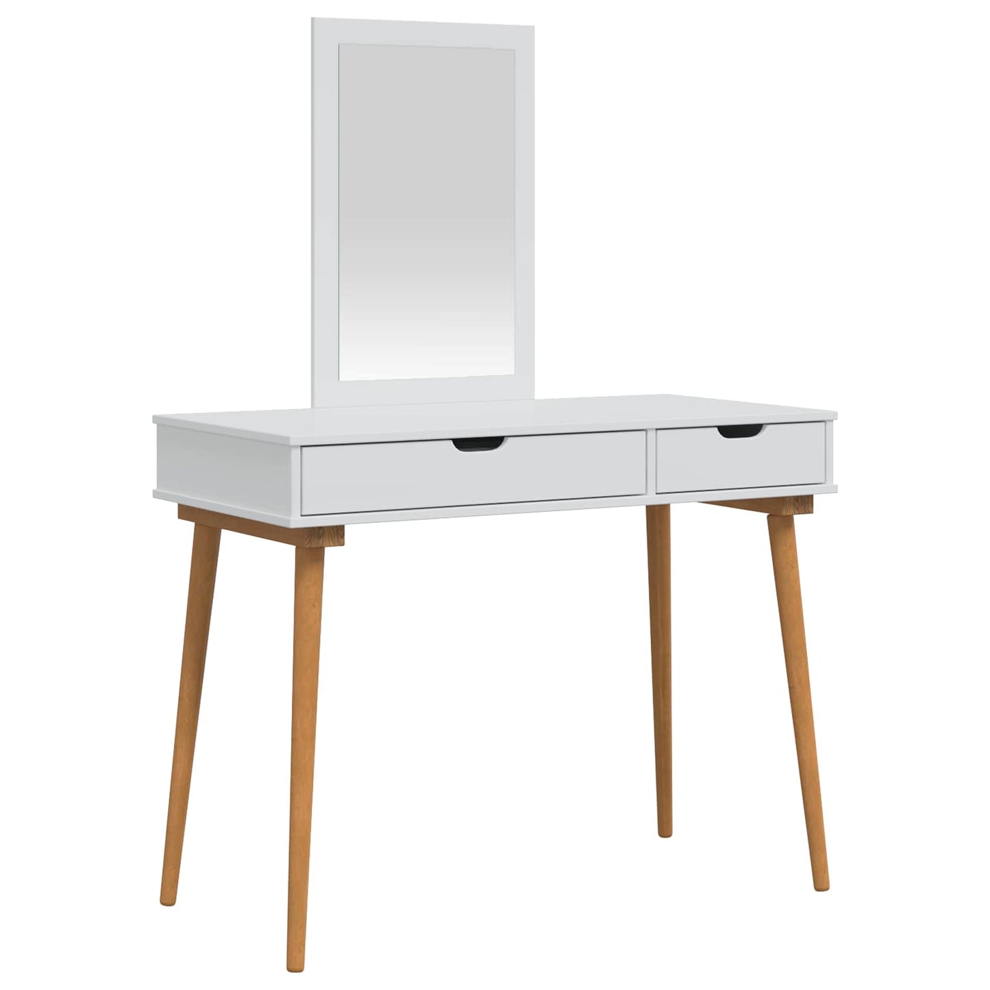 Toilettafel Set FAUSKE 2 pcs Wit 100 x 50 x 143 cm