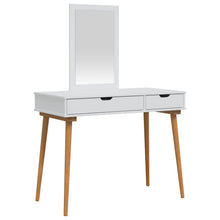 Toilettafel Set FAUSKE 2 pcs Wit 100 x 50 x 143 cm
