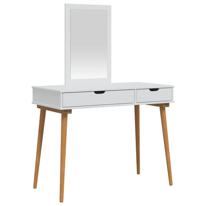 Toilettafel Set FAUSKE 2 pcs Wit 100 x 50 x 143 cm