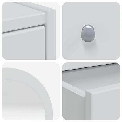 Toilettafel Set FAUSKE 3 st Wit 76 x 50 x 143 cm