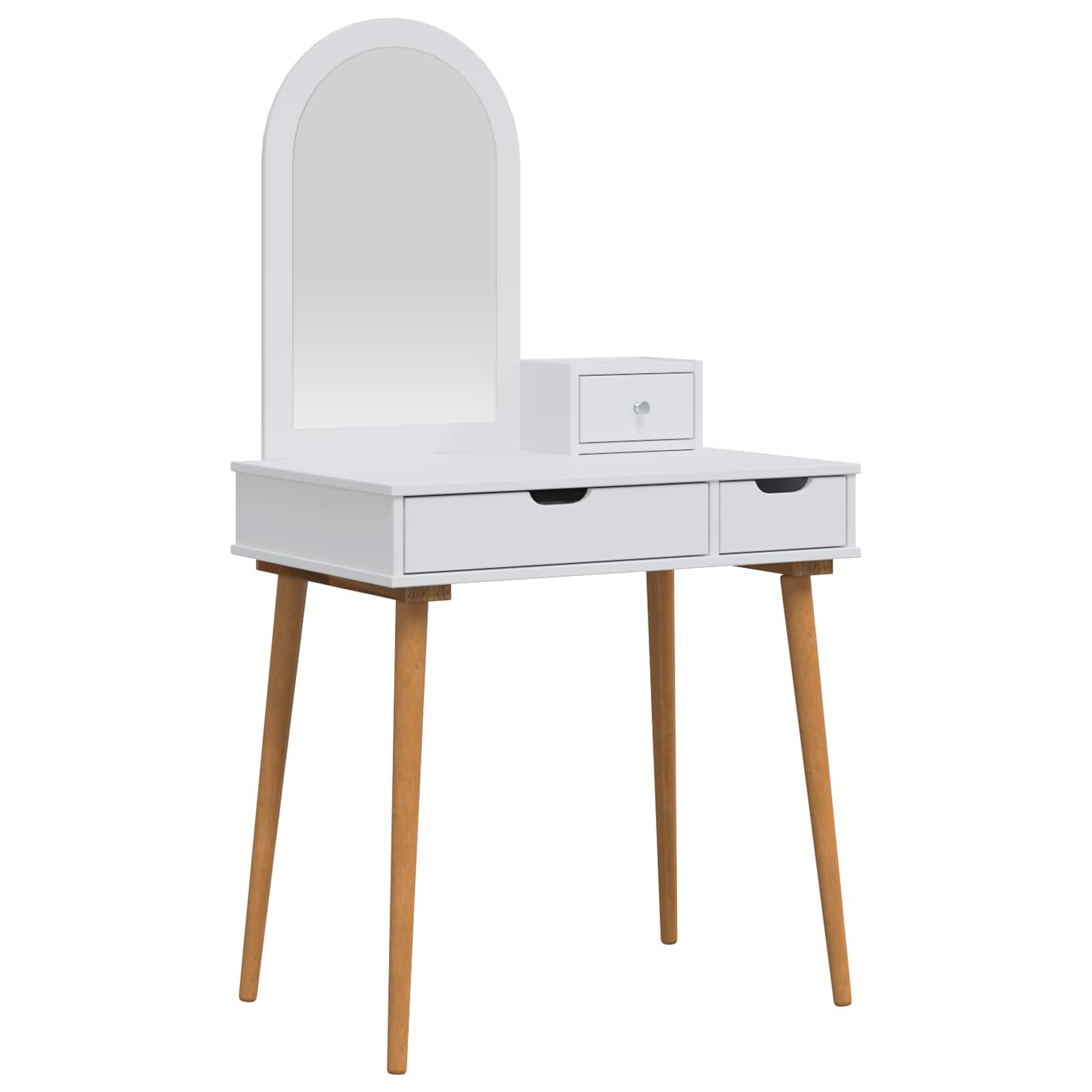 Toilettafel Set FAUSKE 3 st Wit 76 x 50 x 143 cm