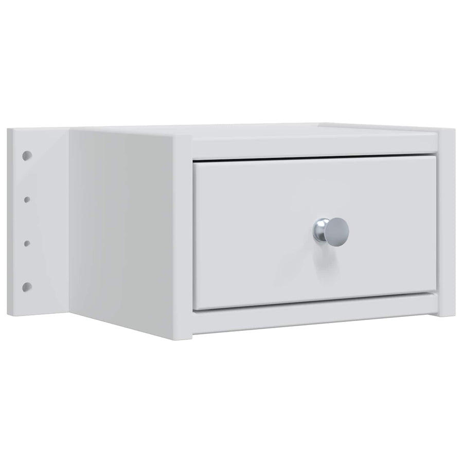 Toilettafel Set FAUSKE 3 st Wit 76 x 50 x 143 cm