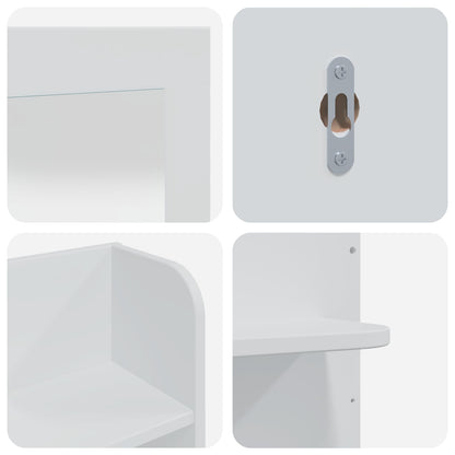 Toilettafel Set FAUSKE 3 pcs Wit 76 x 50 x 143 cm