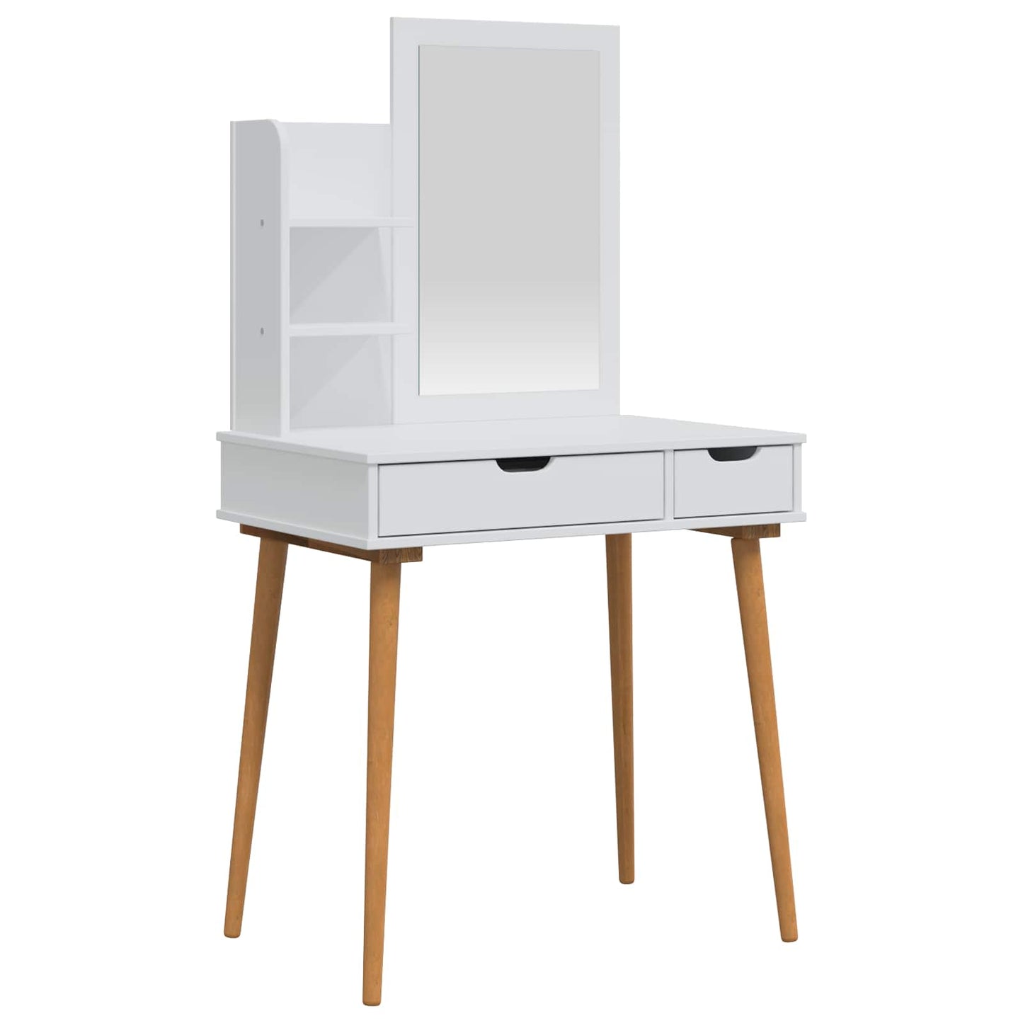 Toilettafel Set FAUSKE 3 pcs Wit 76 x 50 x 143 cm