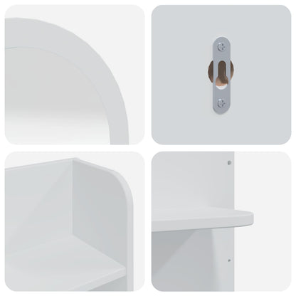 Toilettafel Set FAUSKE 3 pcs Wit 76 x 50 x 143 cm