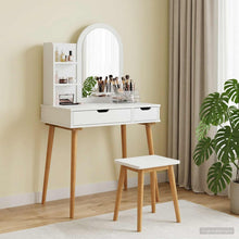 Toilettafel Set FAUSKE 3 pcs Wit 76 x 50 x 143 cm
