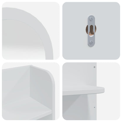 Toilettafel Set FAUSKE 4 pcs Wit 100 x 50 x 143 cm