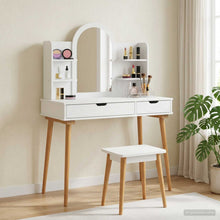 Toilettafel Set FAUSKE 4 pcs Wit 100 x 50 x 143 cm