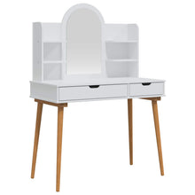Toilettafel Set FAUSKE 4 pcs Wit 100 x 50 x 143 cm