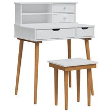 Toilettafel Set FAUSKE 3 pcs Wit 76 x 50 x 103,5 cm