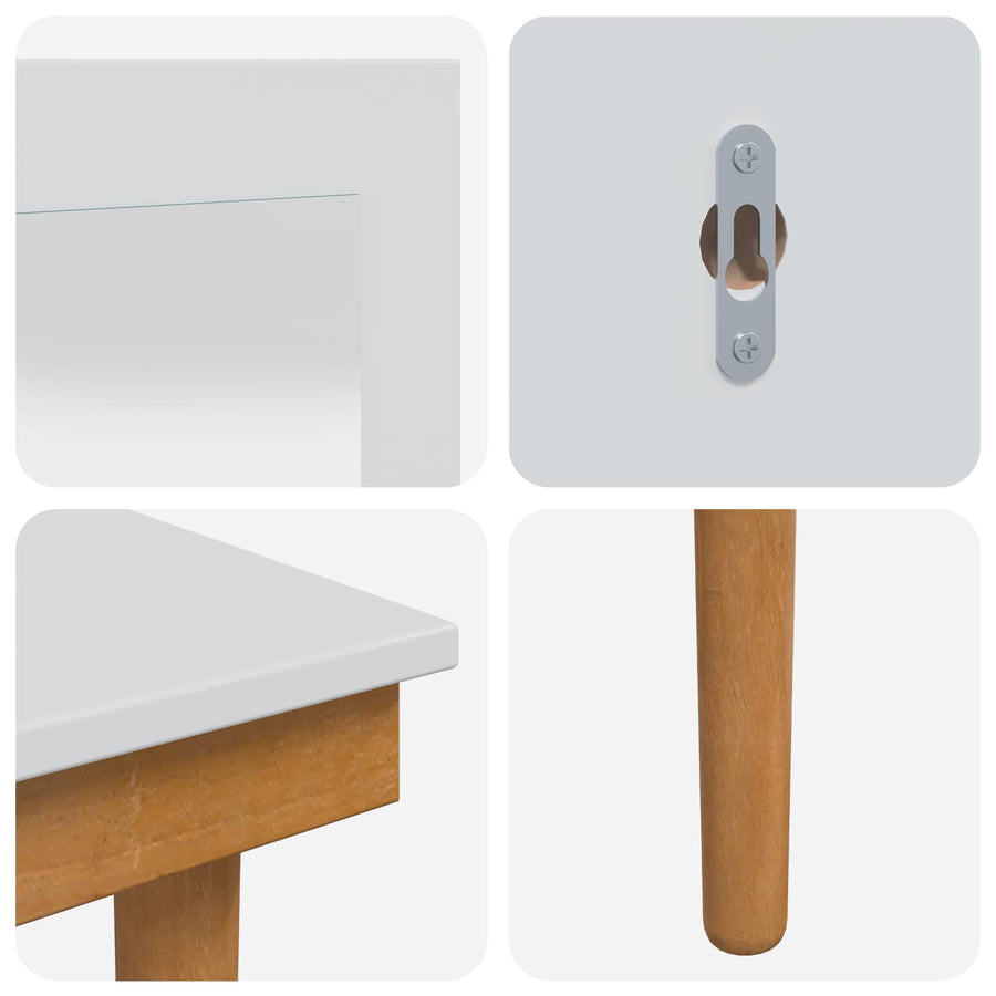 Toilettafel Set FAUSKE 3 pcs Wit 76 x 50 x 143 cm