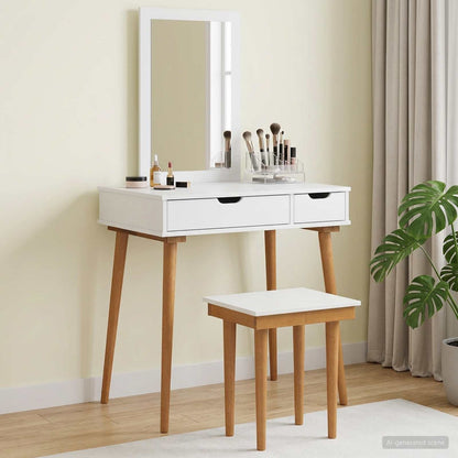Toilettafel Set FAUSKE 3 pcs Wit 76 x 50 x 143 cm