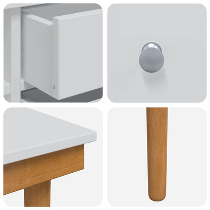 Toilettafel Set FAUSKE 3 pcs Wit 100 x 50 x 103,5 cm