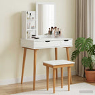 Toilettafel Set FAUSKE 4 pcs Wit 76 x 50 x 143 cm
