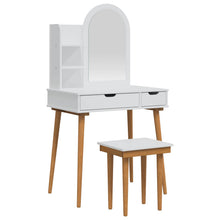 Toilettafel Set FAUSKE 4 pcs Wit 76 x 50 x 143 cm