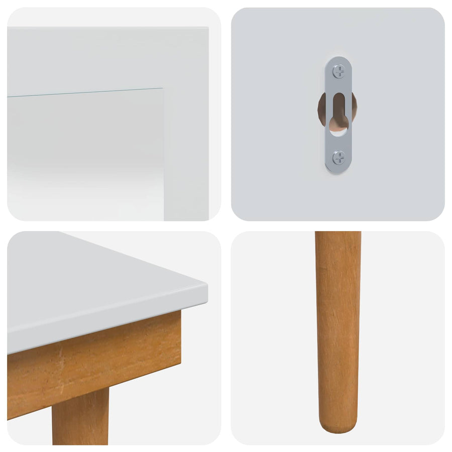 Toilettafel Set FAUSKE 5 st Wit 100 x 50 x 143 cm