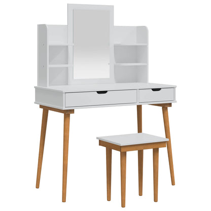 Toilettafel Set FAUSKE 5 st Wit 100 x 50 x 143 cm