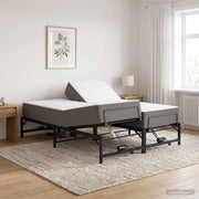 Elektrisch verstelbaar bedframe 120x190 cm zwart staal