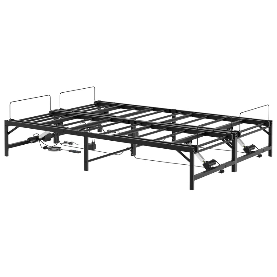 Elektrisch Verstelbaar Bedframe Zwart 120 x 190 cm Staal