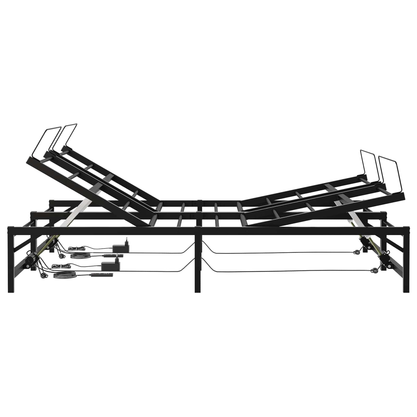 Elektrisch Verstelbaar Bedframe Zwart 120 x 190 cm Staal