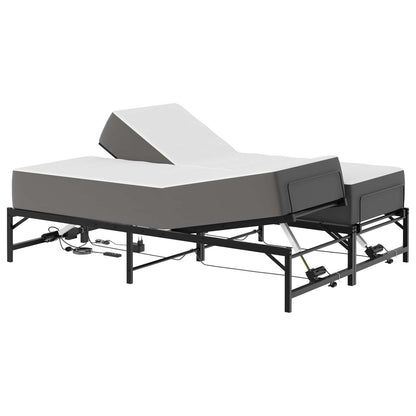 Elektrisch Verstelbaar Bedframe Zwart 140 x 190 cm Staal