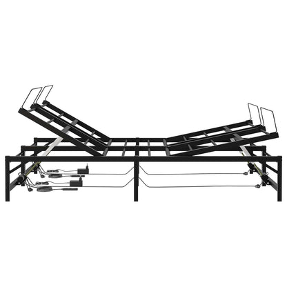 Elektrisch Verstelbaar Bedframe Zwart 150 x 200 cm Staal