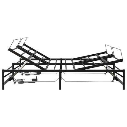 Elektrisch Verstelbaar Bedframe Zwart 200 x 200 cm Staal