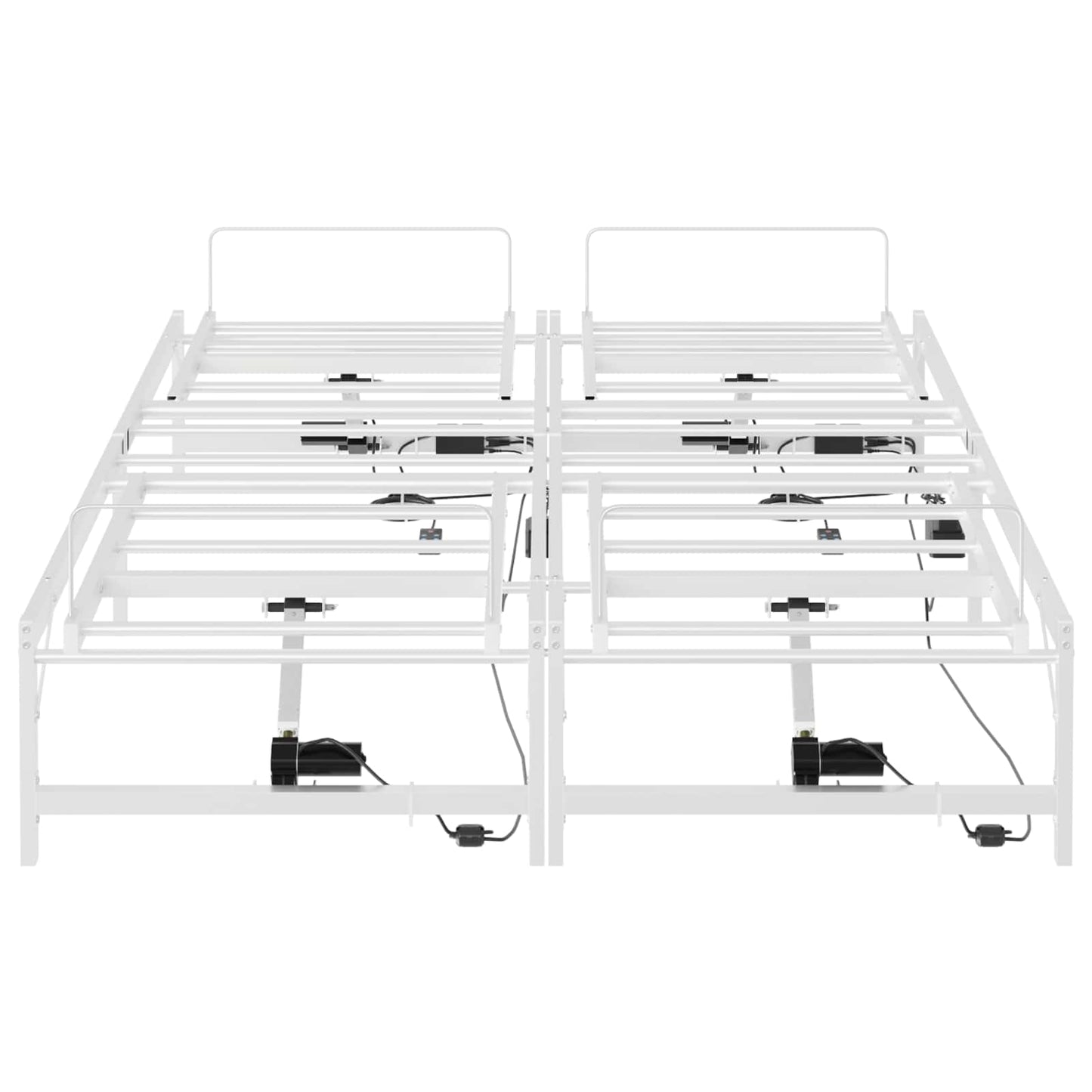 Elektrisch Verstelbaar Bedframe Wit 120 x 200 cm Staal