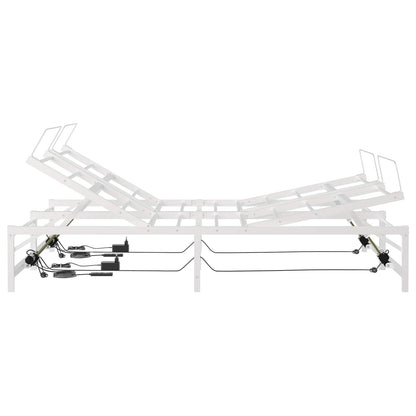 Elektrisch Verstelbaar Bedframe Wit 137 x 190 cm Staal