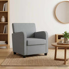 Fauteuil lichtgrijs stof 70x79x78 cm
