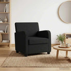 Fauteuil 70x79x78 cm zwart stof