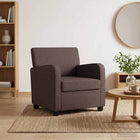 Fauteuil Donkerbruin Stof