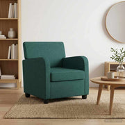 Fauteuil donkergroen stof 70x79x78 cm