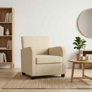 Fauteuil crèmekleurig stof 70x79x78 cm