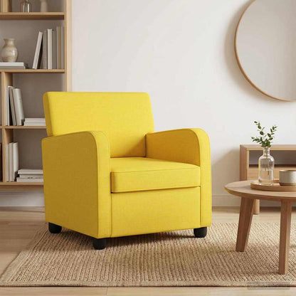 Fauteuil Lichtgeel Stof
