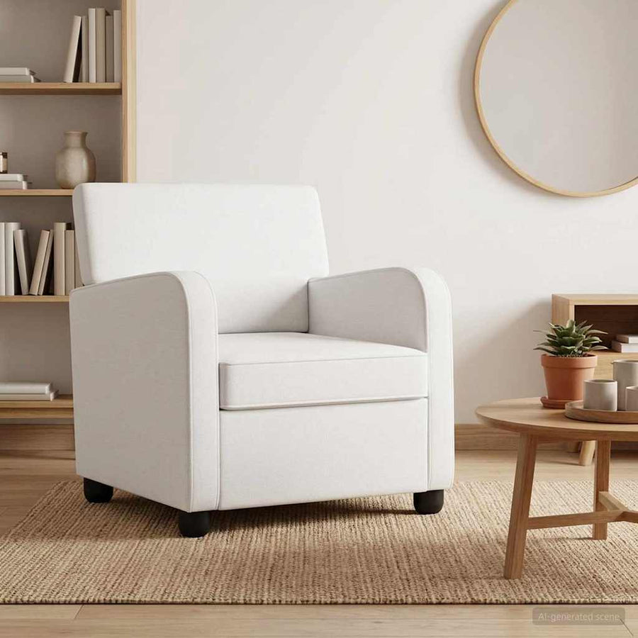 Fauteuil Wit Stof