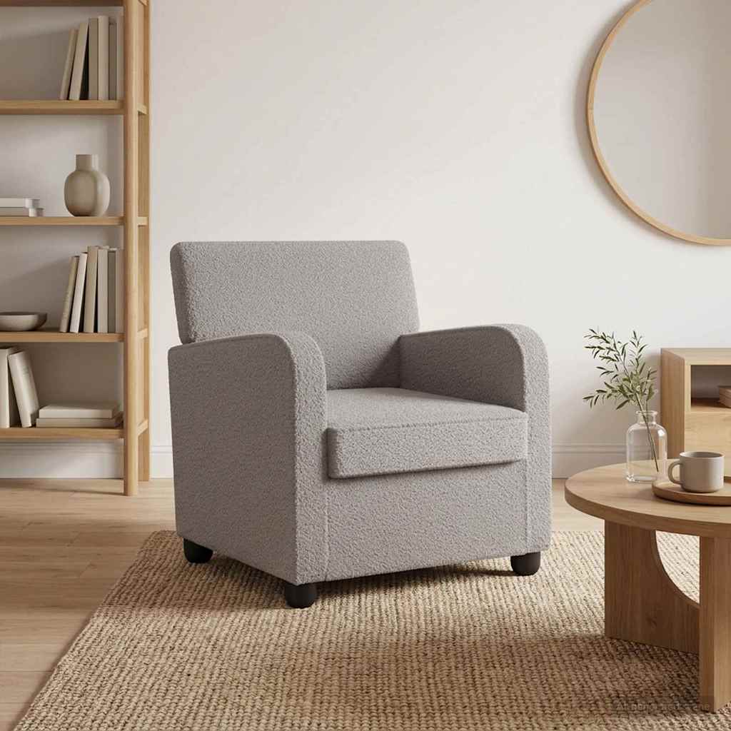 Fauteuil Lichtgrijs Kunstlamswol