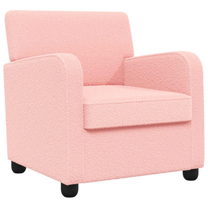 Fauteuil Roze Kunstlamswol