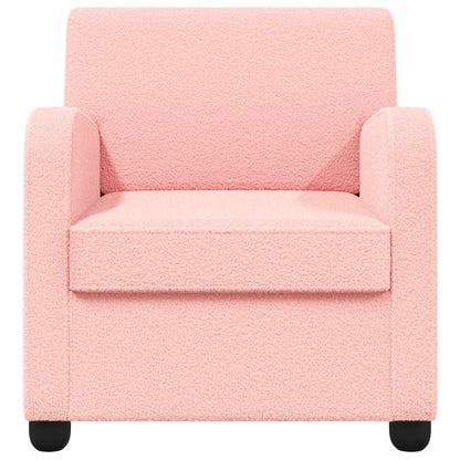Fauteuil Roze Kunstlamswol
