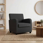 Fauteuil Donkergrijs Kunstlamswol