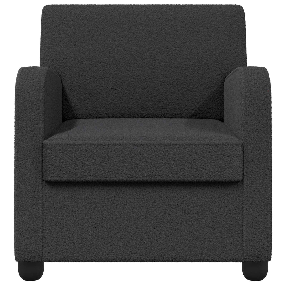 Fauteuil Donkergrijs Kunstlamswol