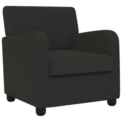 Fauteuil Zwart Kunstlamswol