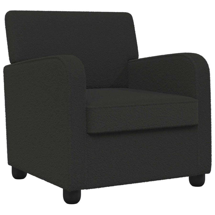 Fauteuil Zwart Kunstlamswol