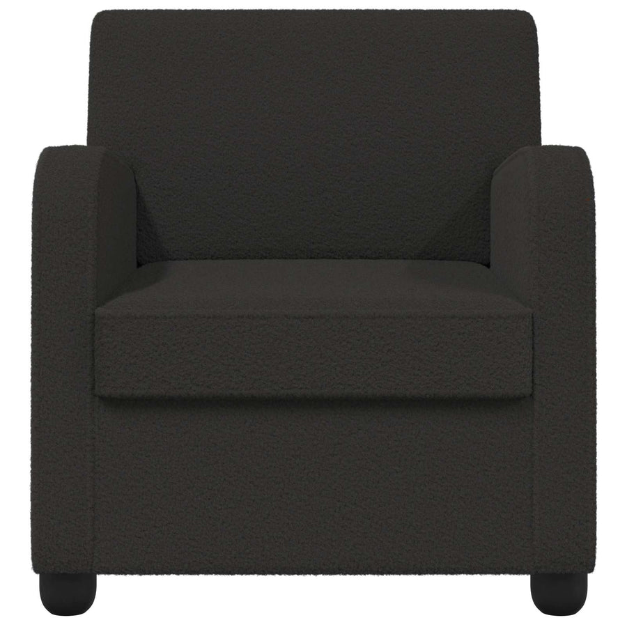 Fauteuil Zwart Kunstlamswol