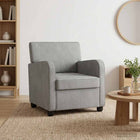 Fauteuil lichtgrijs fluweel 70x79x78 cm