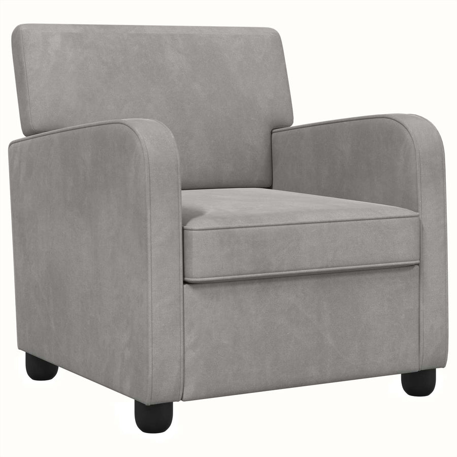 Fauteuil Lichtgrijs fluweel