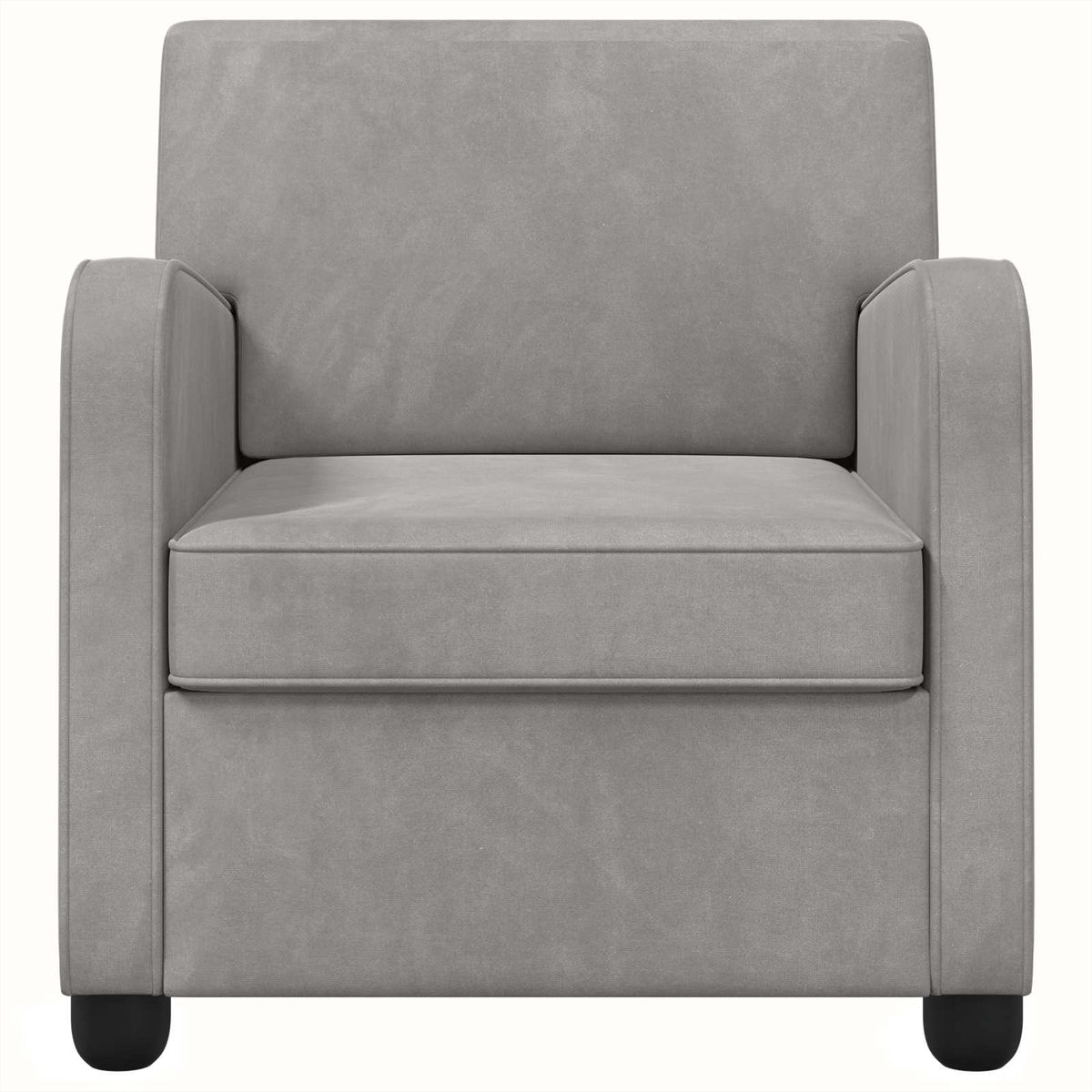 Fauteuil Lichtgrijs fluweel
