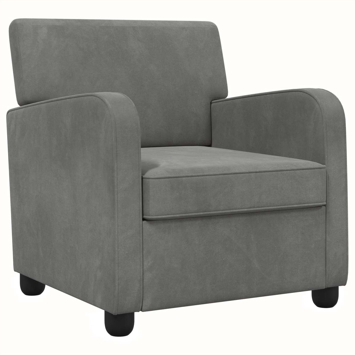 Fauteuil Donkergrijs fluweel