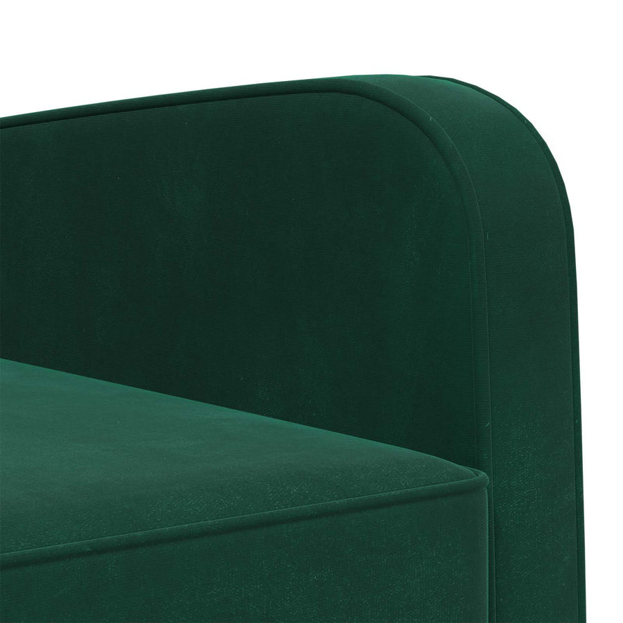 Fauteuil Donkergroen fluweel